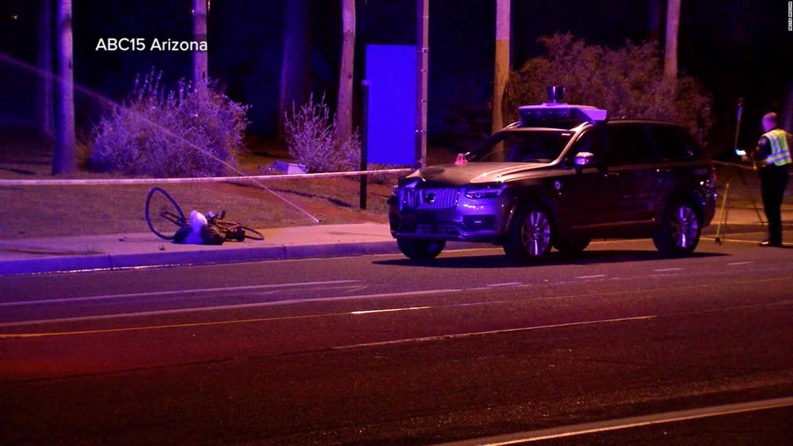 Safety Driver in Uber Autonomous Vehicle Was Streaming "The Voice" on Her Phone Just Before Fatal Arizona Pedestrian Accident image courtesy of https://www.cnn.com/videos/cnnmoney/2018/03/19/uber-self-driving-autonomous-crash-arizona-pedestrian-dead-cnnmoney-orig.cnnmoney