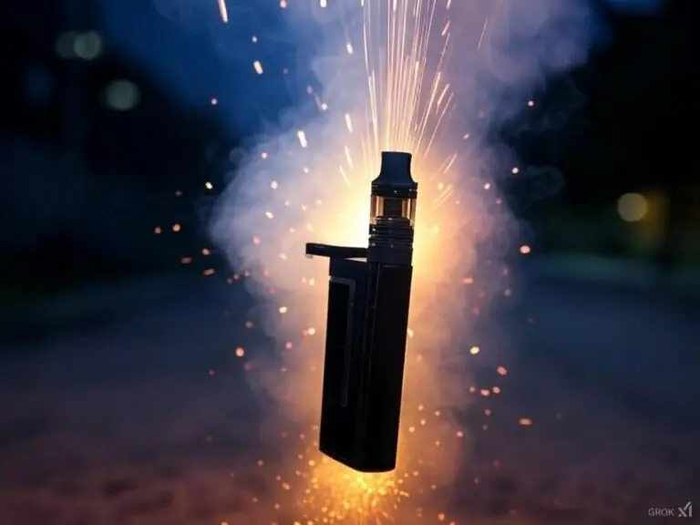 exploding e-cigarette