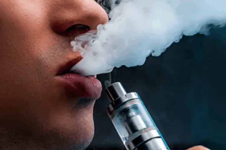 man vaping