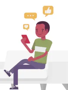 Doxing victim using social media
