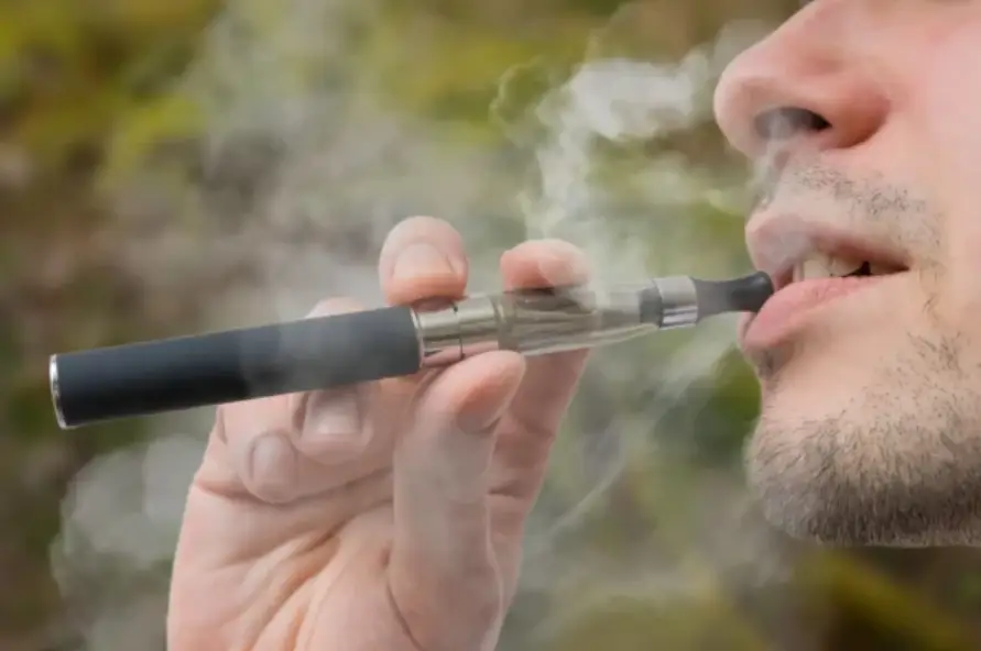 a man vaping