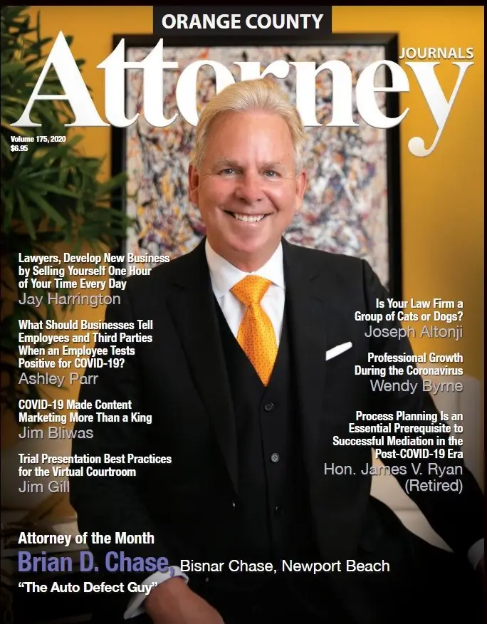 Brian Chase cover story: Brian Chase Featured in Attorney Magazine