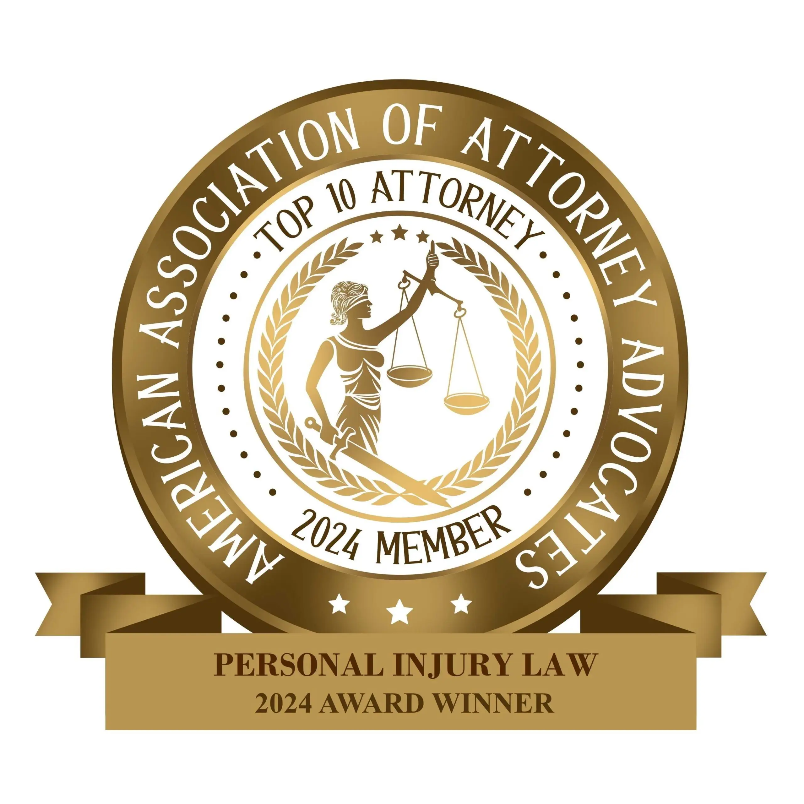 American Association of Attorney Advocates - Top 2024 Personal Injury Law