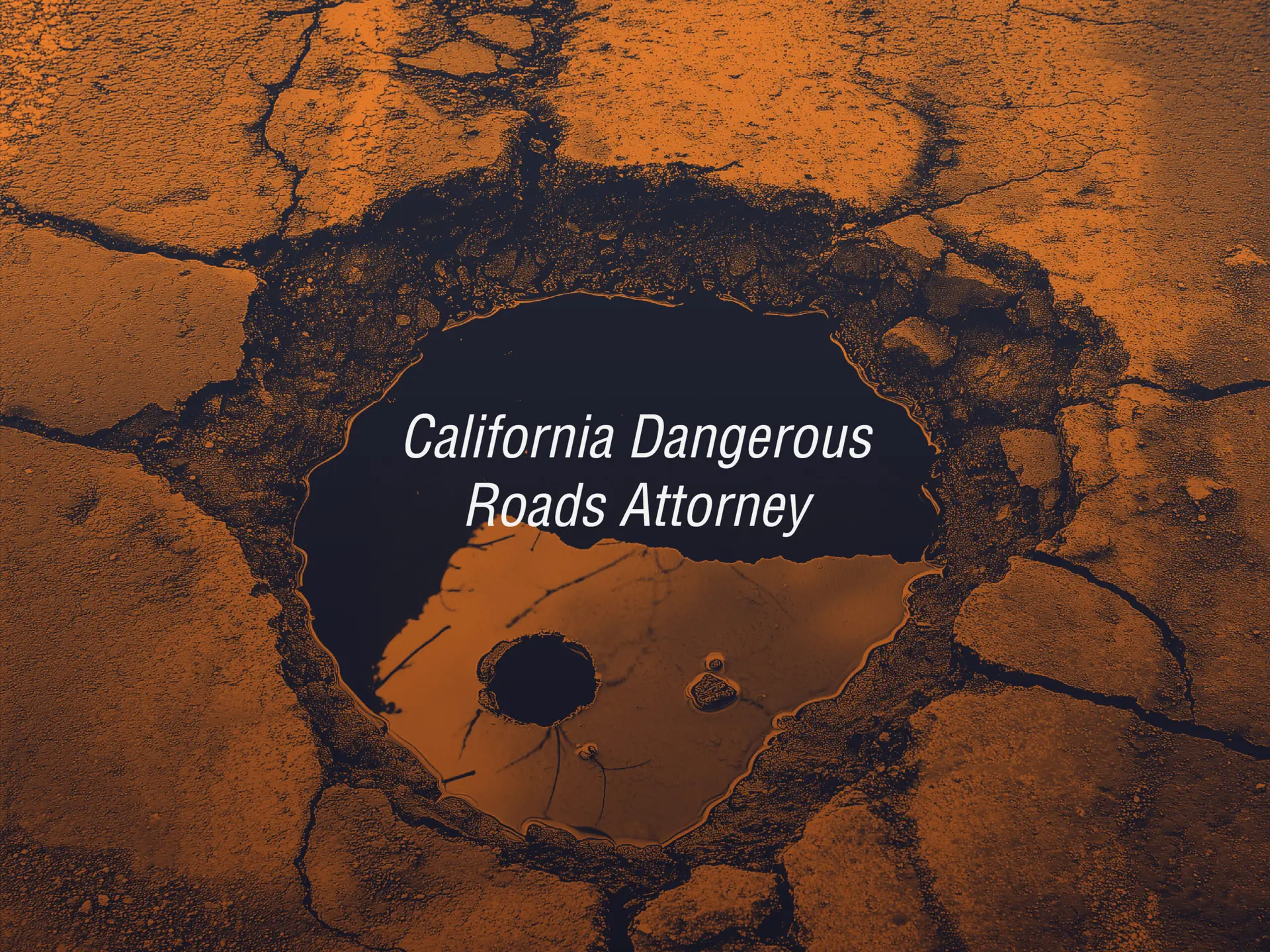 a pothole causing injury