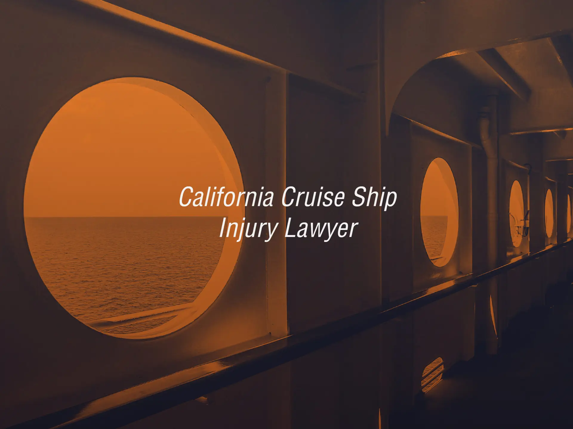 California cruise ship injury lawyer