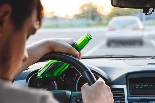 Man drunk driving.