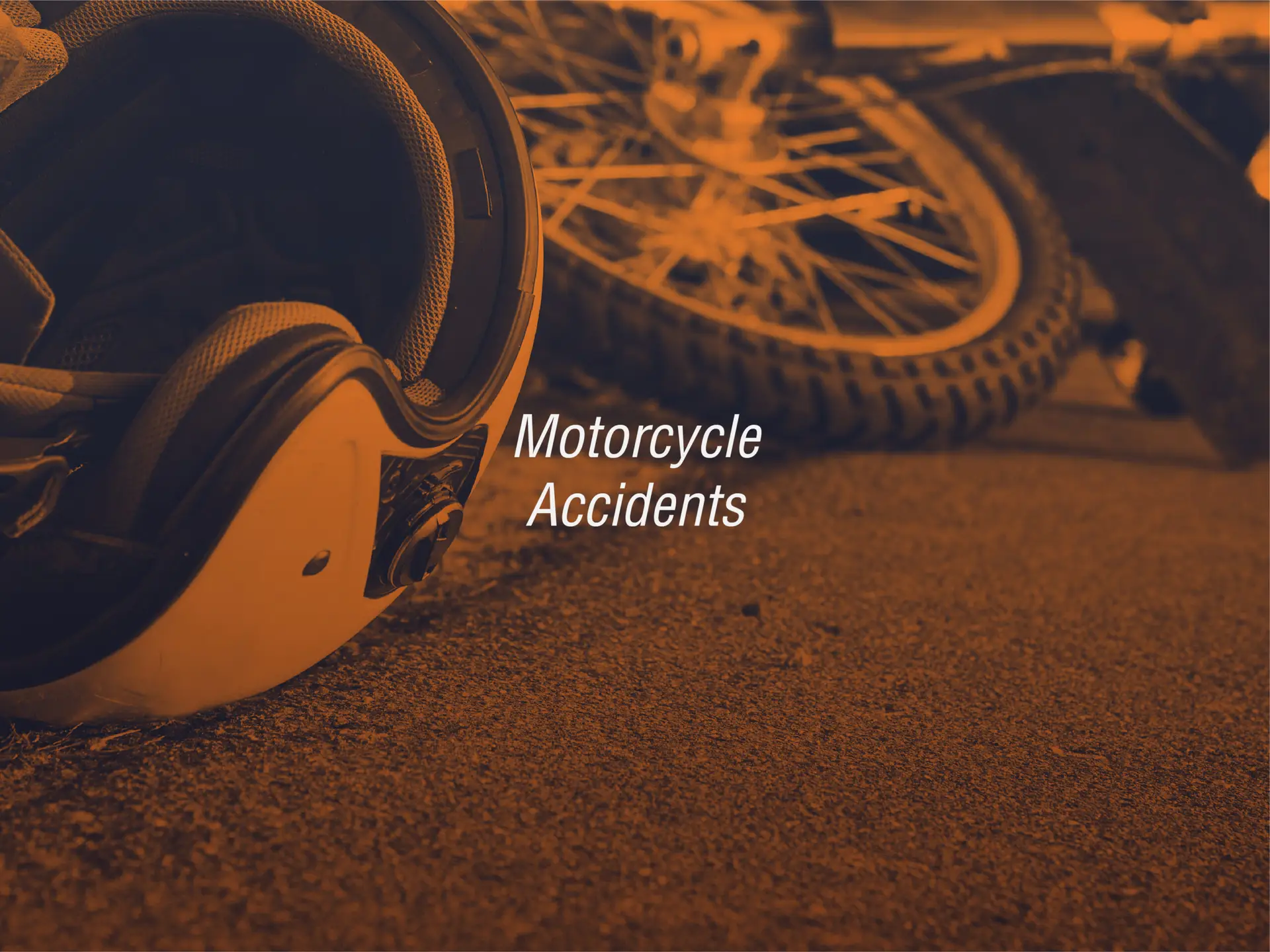 a motorcycle crashed in an intersection