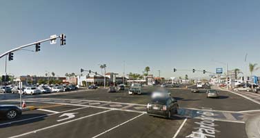 Adams Ave & Harbor Blvd intersection - street view image