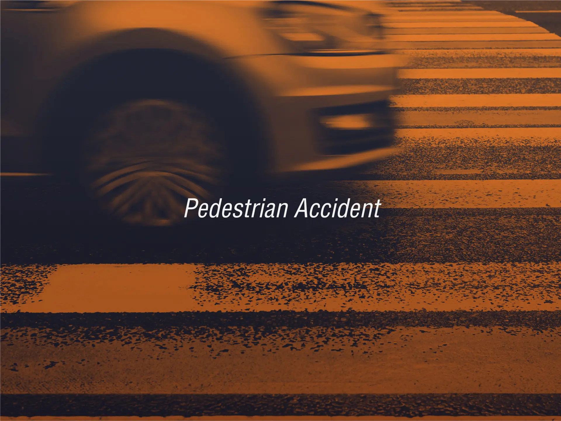 a car driving through a crosswalk