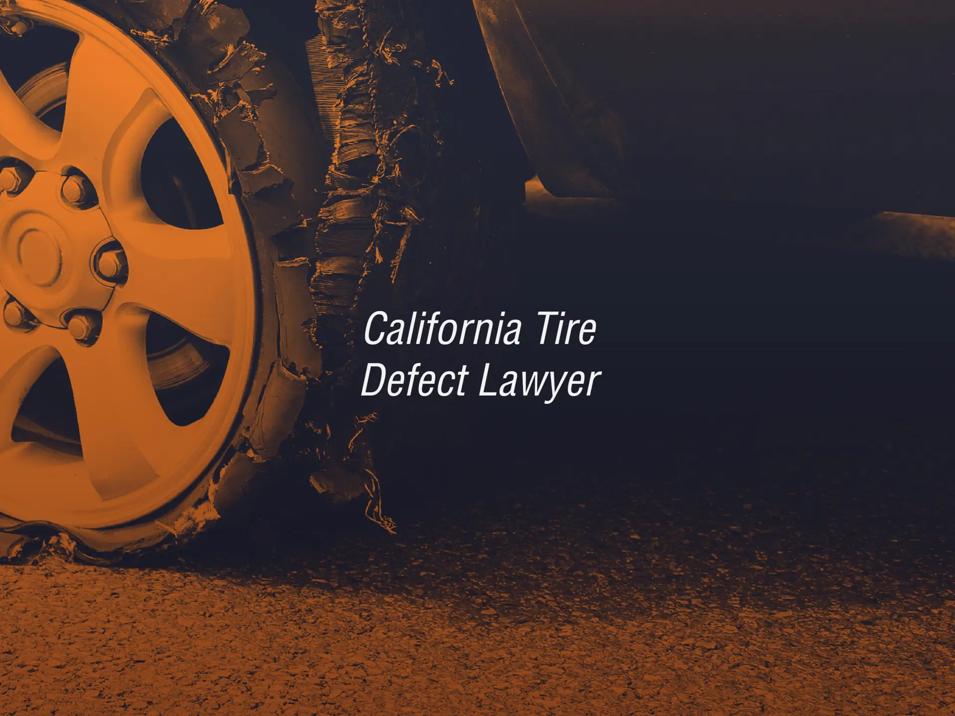 a tire with a defect causing tire separation