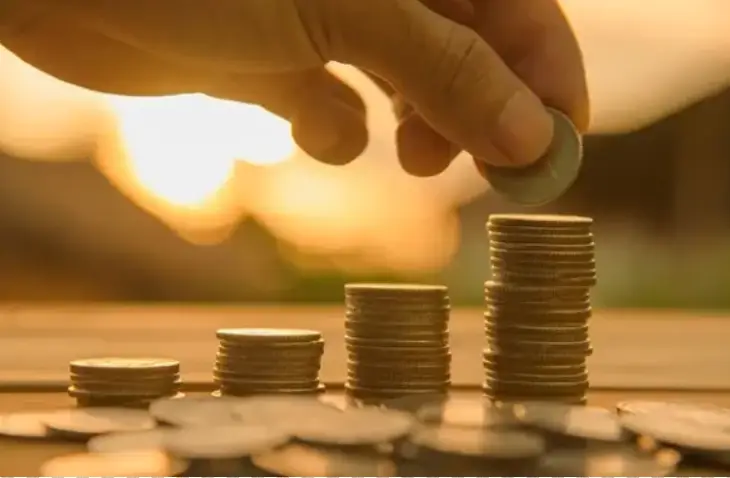 A stack of coins