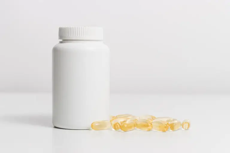 A bottle of supplements