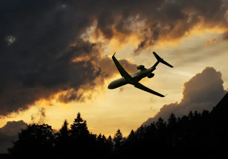 A plane flying