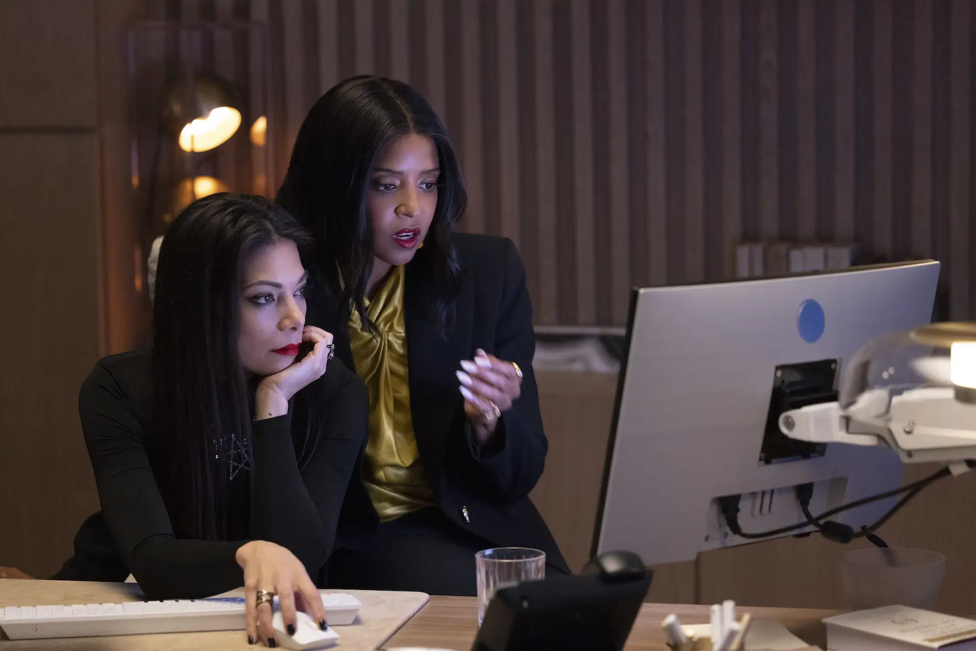Nikki and Mallory researching on a computer in She-Hulk episode 6