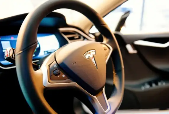 Tesla steering wheel