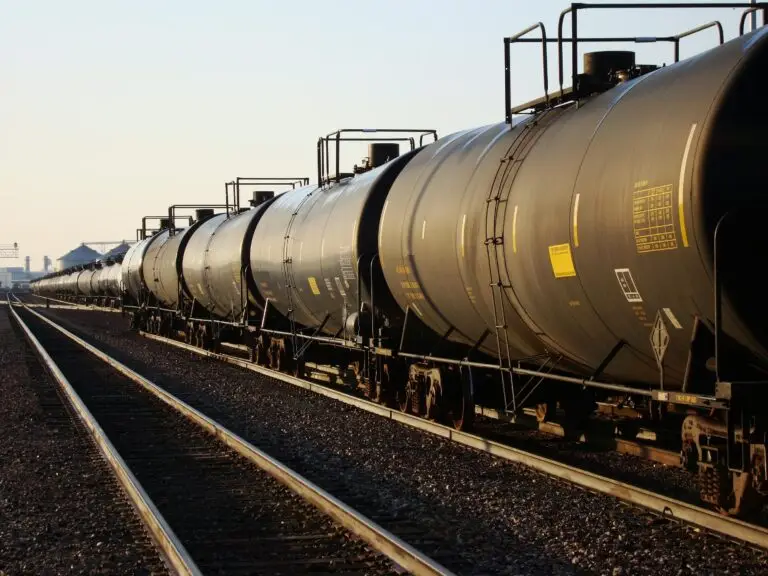 A train carrying hazardous materials.