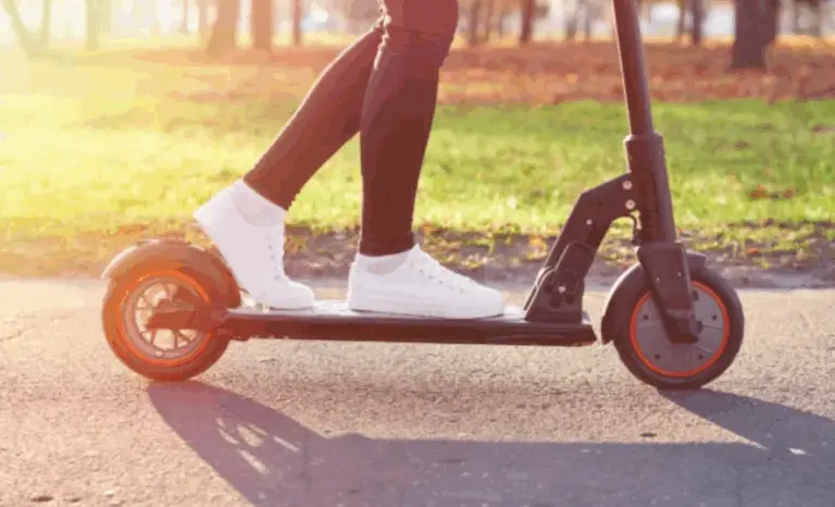 e-scooter on a sidewalk