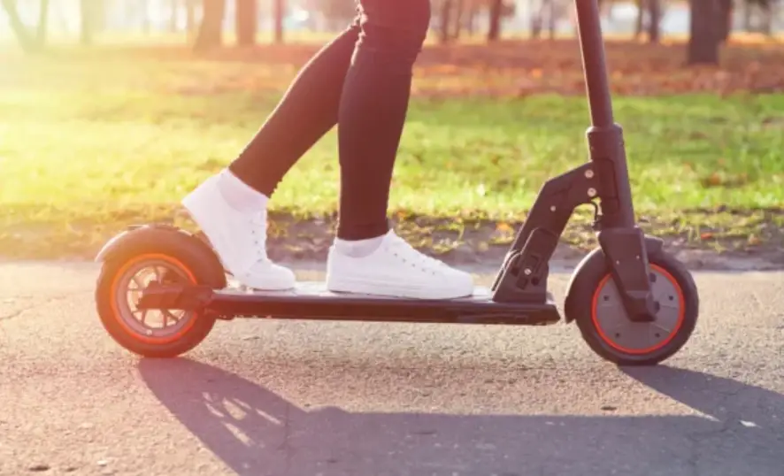 e-scooter on a sidewalk