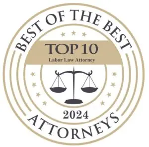 Best of the Best Attorney labor Law Badge 2024