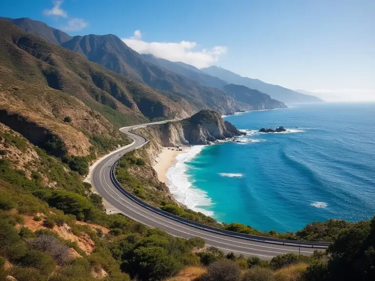 stretch of PCH in Malibu California