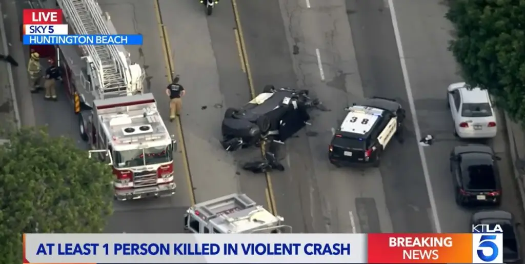 Multi-car crash in Huntington Beach - December 2025