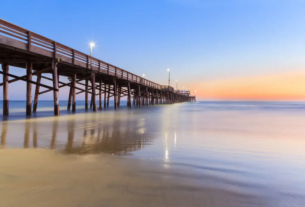A California beach
