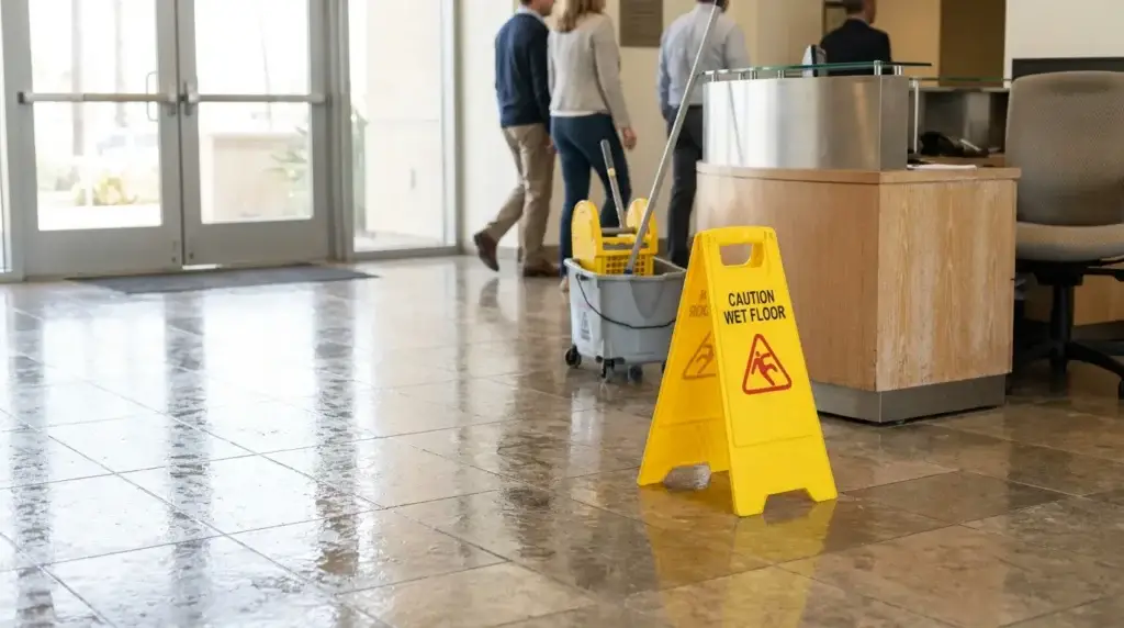 Who is responsible for a slip and fall in Newport Beach?